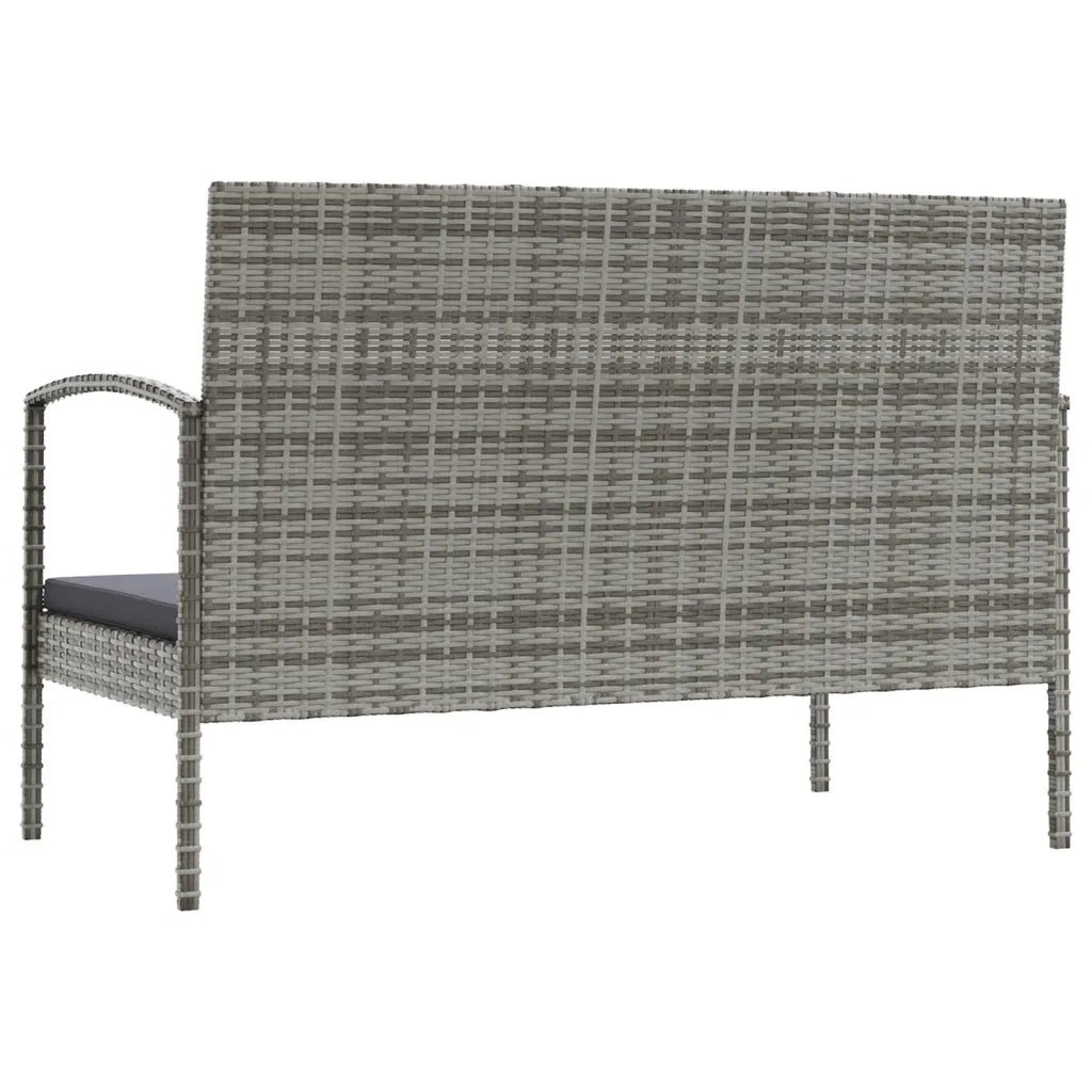 Set Divani da Giardino 16 pz con Cuscini in Polyrattan Grigio cod mxl 45882