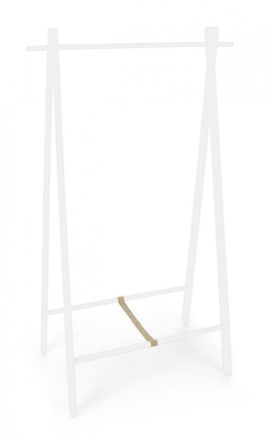 Appendiabiti da Terra 91x50x151 cm Daiki in Legno Bianco