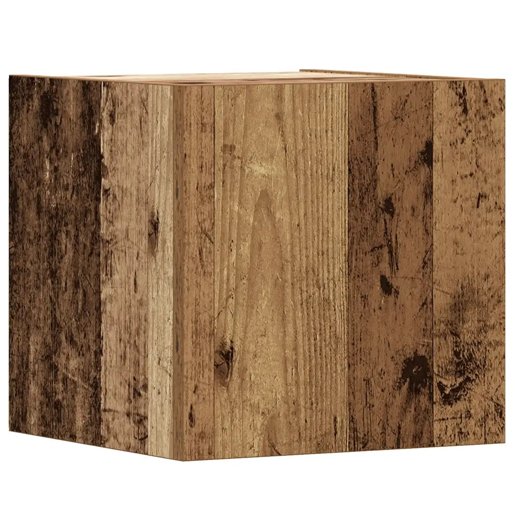 Set Mobile TV 8 pz-Credenza per TV Montato a Parete Legno Antico in Truciolato 941720