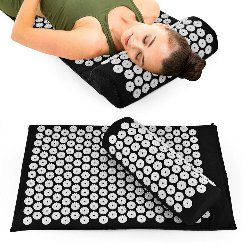 Tappetino agopressione agopuntura tappeto chiodato fitness yoga 60 x 40CM