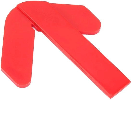 Strumento di Circumferenza in Plastica - Ricerca del Centro - Leggero e Portatile - Rosso - Trova il Centro - Instrumenuto Circolare - Per Appassionati di Bricolage - Modello Compatto