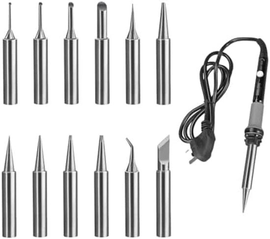 Set di punte per saldatura professionale - raccolta da 12 pezzi per riparazione di elettronica