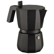 Alessi DC06-6 B Moka Caffettiera Espresso in Alluminio Pressofuso 6 Tazze 300 ml colore Nero