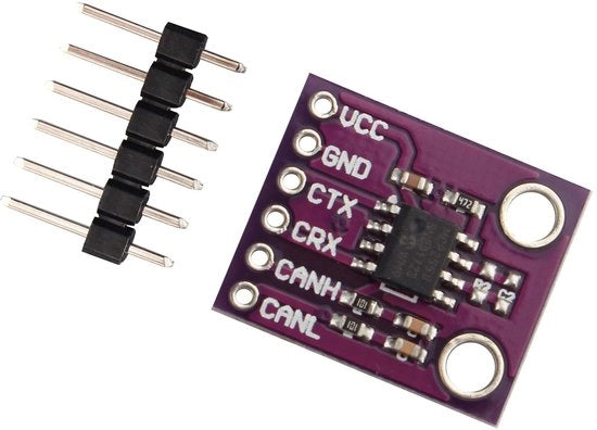 Interfaccia CAN Bus Alta Velocità 1 MB/s - Controller di Protocollo di Comunicazione - Sistemi 12V/24V - Norma ISO-11898 - 112 Punti di Connettività - Scatola Metallica 19 x 16 mm - Modulo CAN