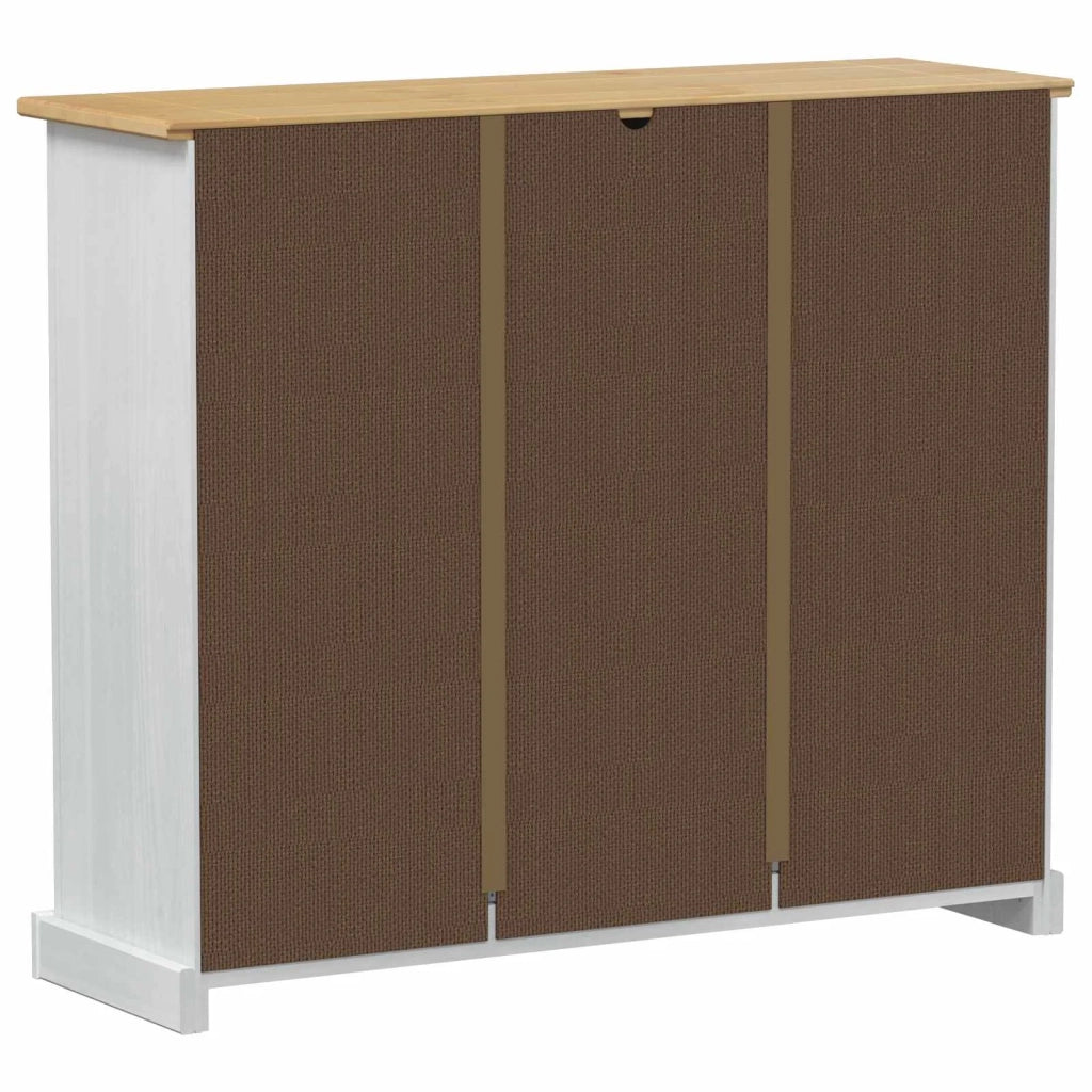 Mobile per scarpe Corona Bianco 99 x 32 x 85 cm Pino massello 42024953
