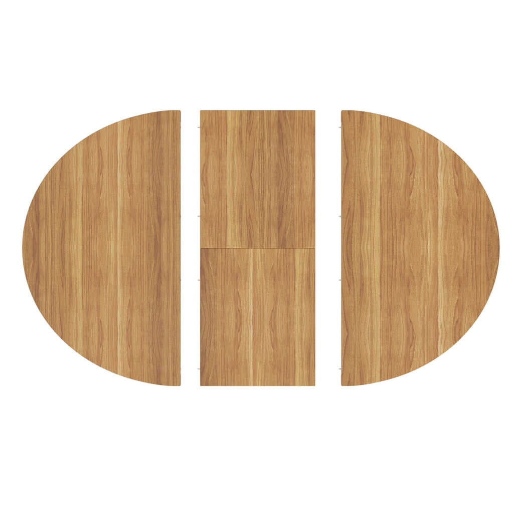 Tavolo da pranzo allungabile 110/150x110x76 cm con vano portaoggetti in MDF naturale
