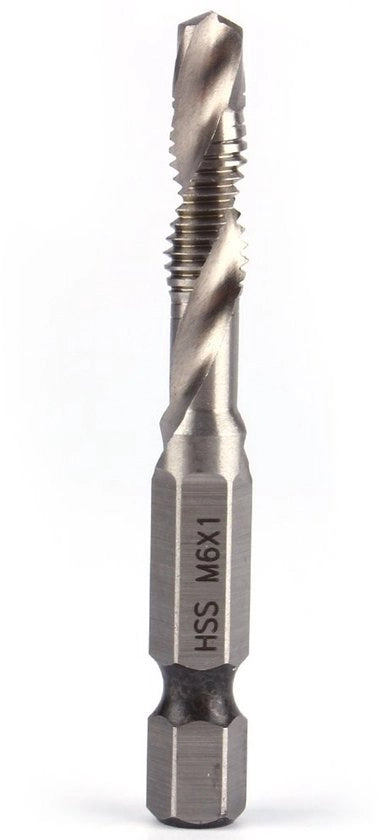 Set di punte e punzoni HSS M6 - Asta a trefolo 1/4" - Tappi e punzoni precisi