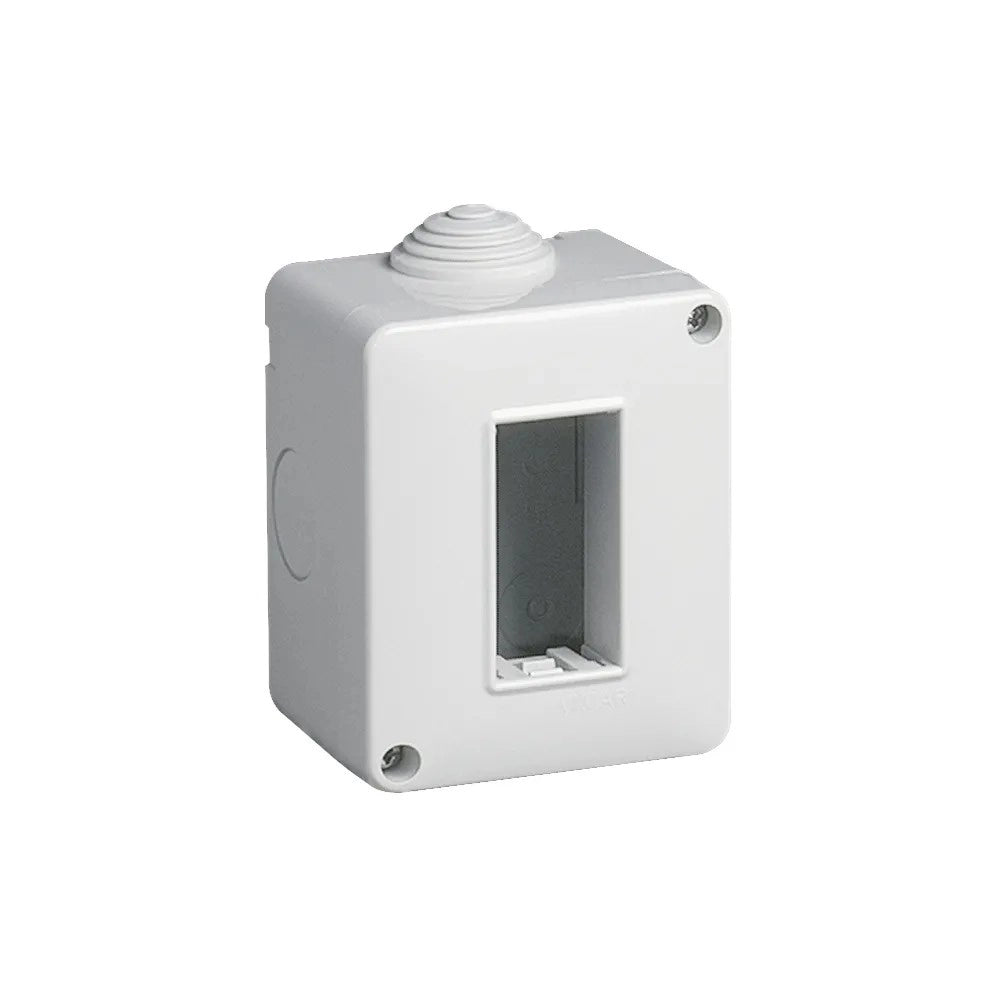 Elettroit serie starlight ip40 contenitore 1p protetto per serie civili compatibile plana
