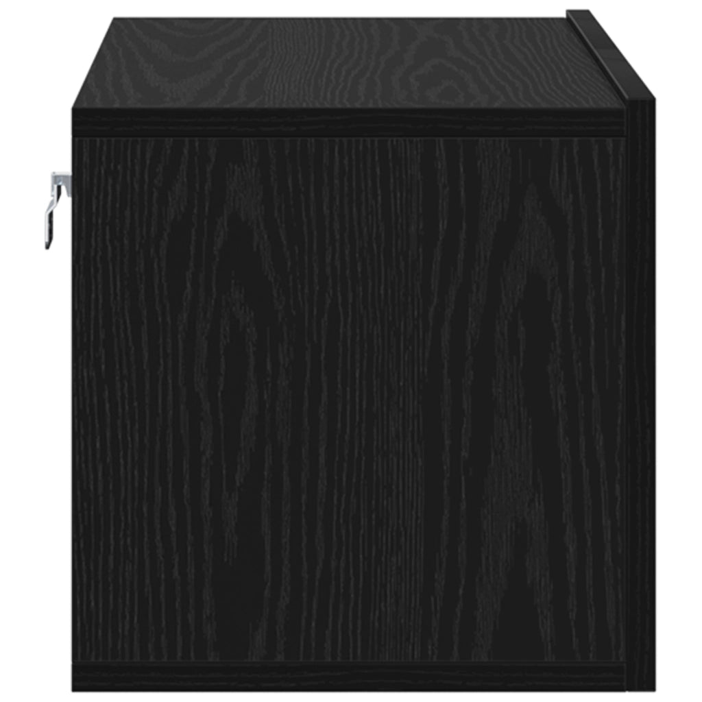 Set di Mobili TV Rovere Nero Legno ingegnerizzato Piccolo