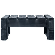 Ottomana da Giardino in Pallet in Legno Nero 45761