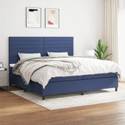 Giroletto a Molle con Materasso Blu 200x200 cm in Tessuto 3141887