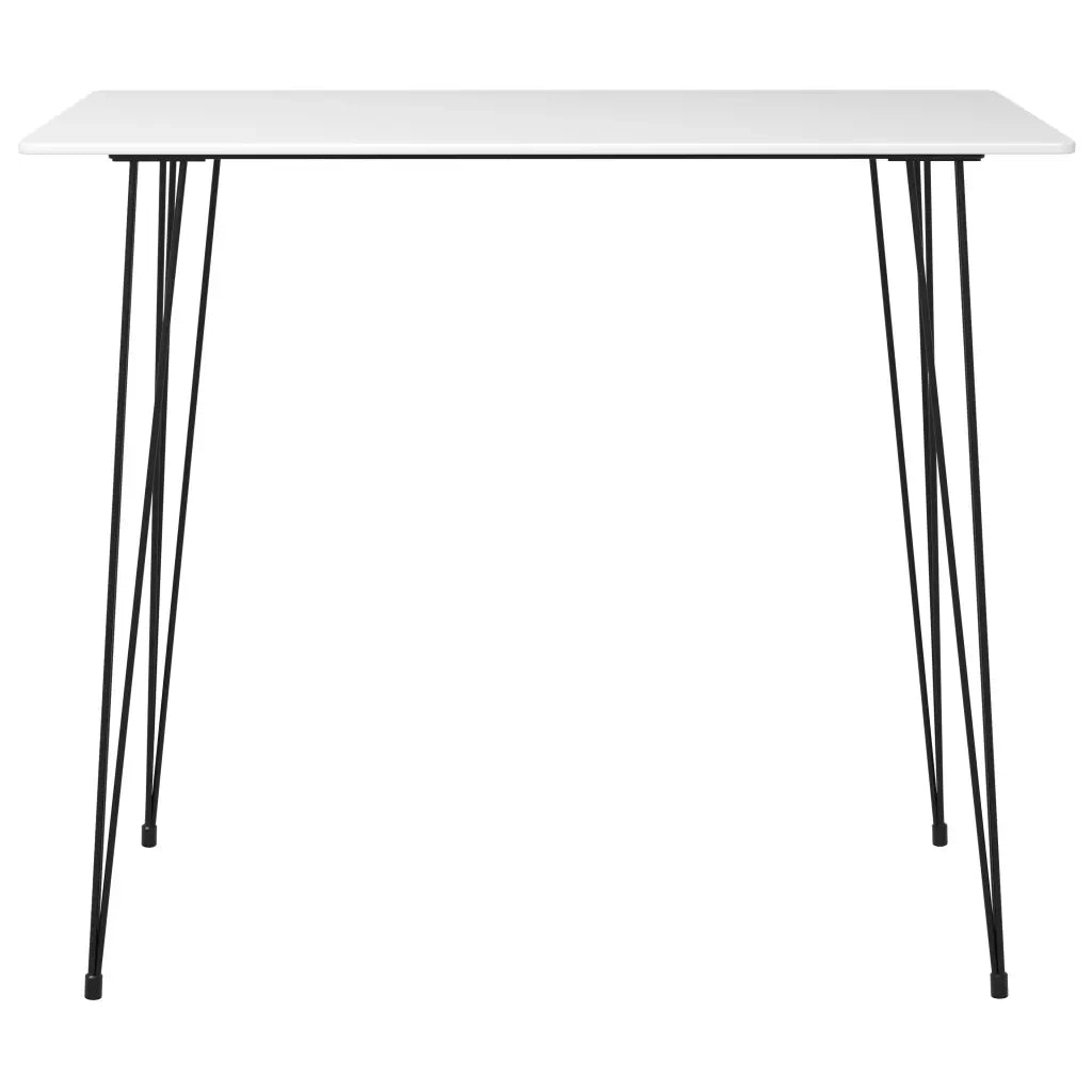 vidaXL Set da Bar 7 pz Bianco e Grigio