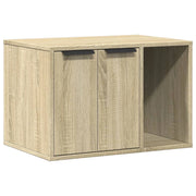 Mobiletto per lettiera per gatti in legno ingegnerizzato Sonoma marrone 02_0043341