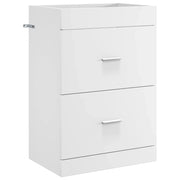 Mobiletto da Bagno Sotto Lavabo Bianco 56 x 37,5 x 81 cm