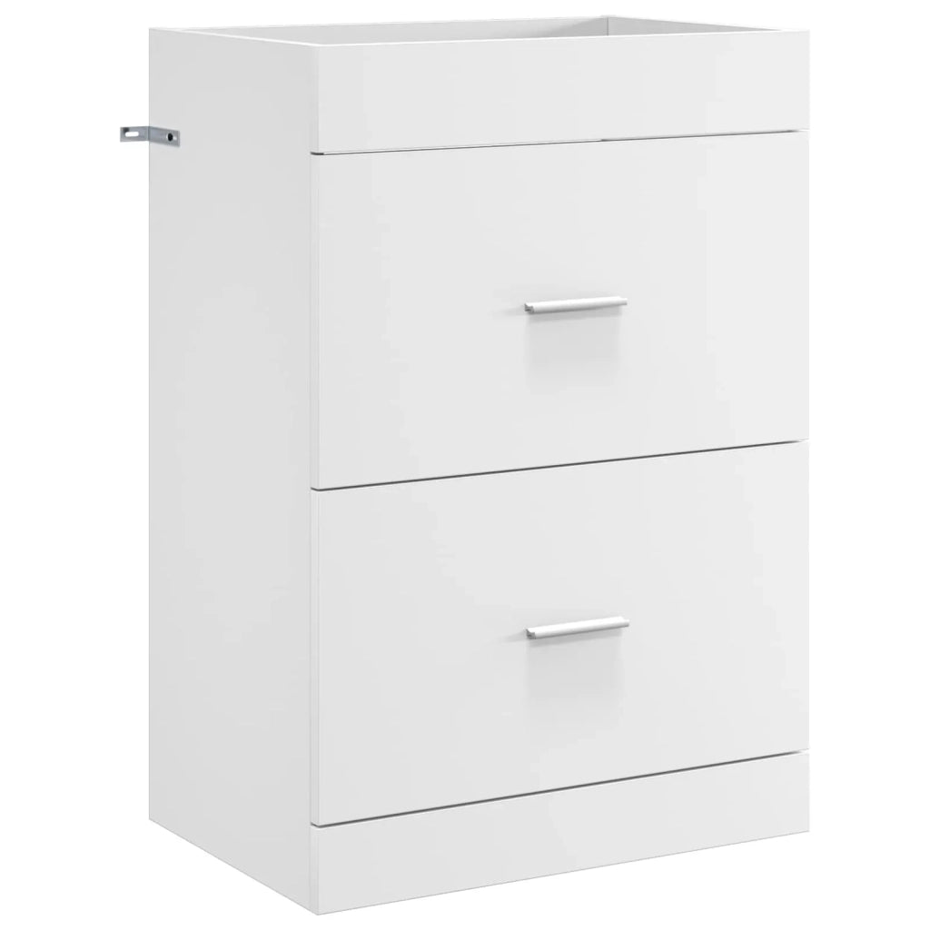 Mobiletto da Bagno Sotto Lavabo Bianco 56 x 37,5 x 81 cm