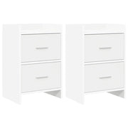 Comodini 2 pcs Bianco 40 x 30 x 60 cm Legno ingegnerizzato 8010964
