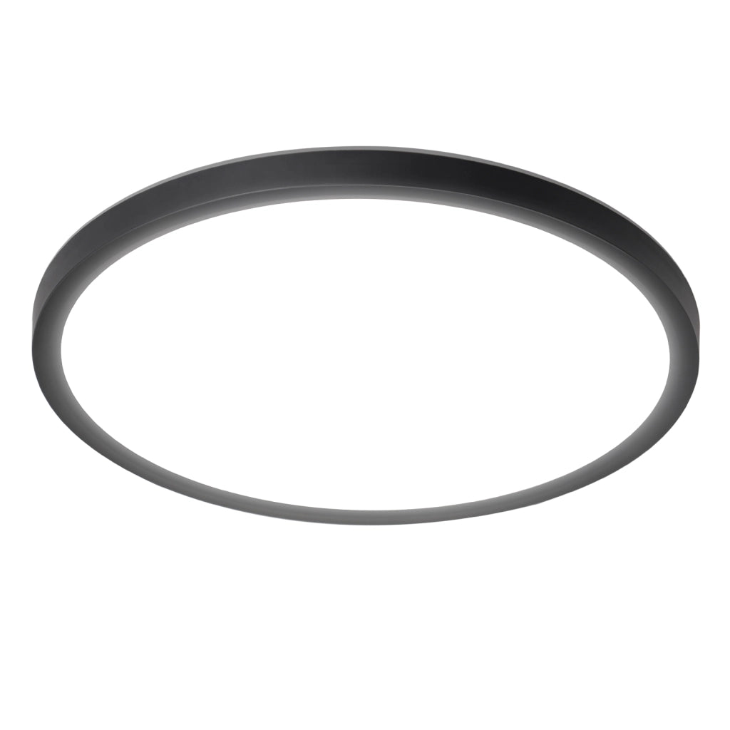 ZMH Lampada da soffitto plafoniera LED minimalista nera 18 cm per cucina