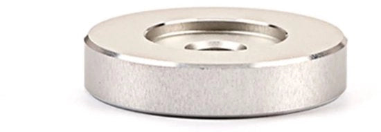 Adattatore per Vinile da 45 giri in Alluminio - Migliora la Qualità del Suono - Argento - Adatto per Lettori di Vinile - Vinile da 7 pollici