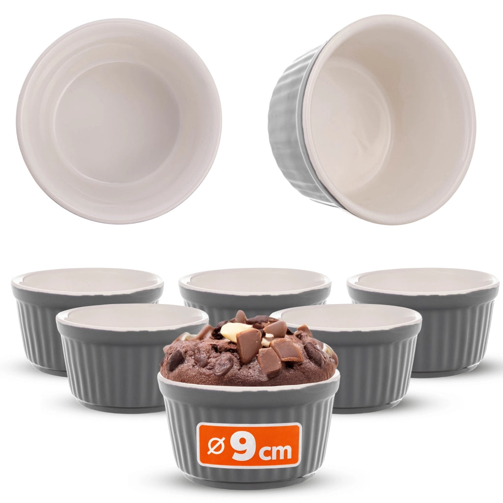 KADAX Ramekins da forno, ciotole da 9 cm, 150 ml, 6 pezzi