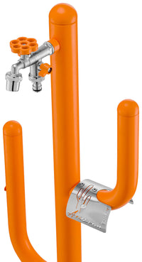 Fontana a Colonna Rubinetto Doppio in Ottone e Porta Tubo Arizona Belfer 42/ARZ Arancione