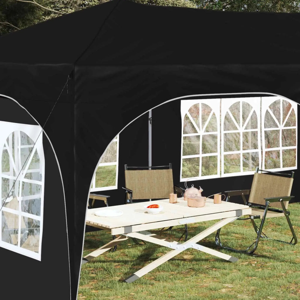 Tenda per feste a pop-up Nero 575 x 288 x 245 cm Tessuto Oxford 42019898