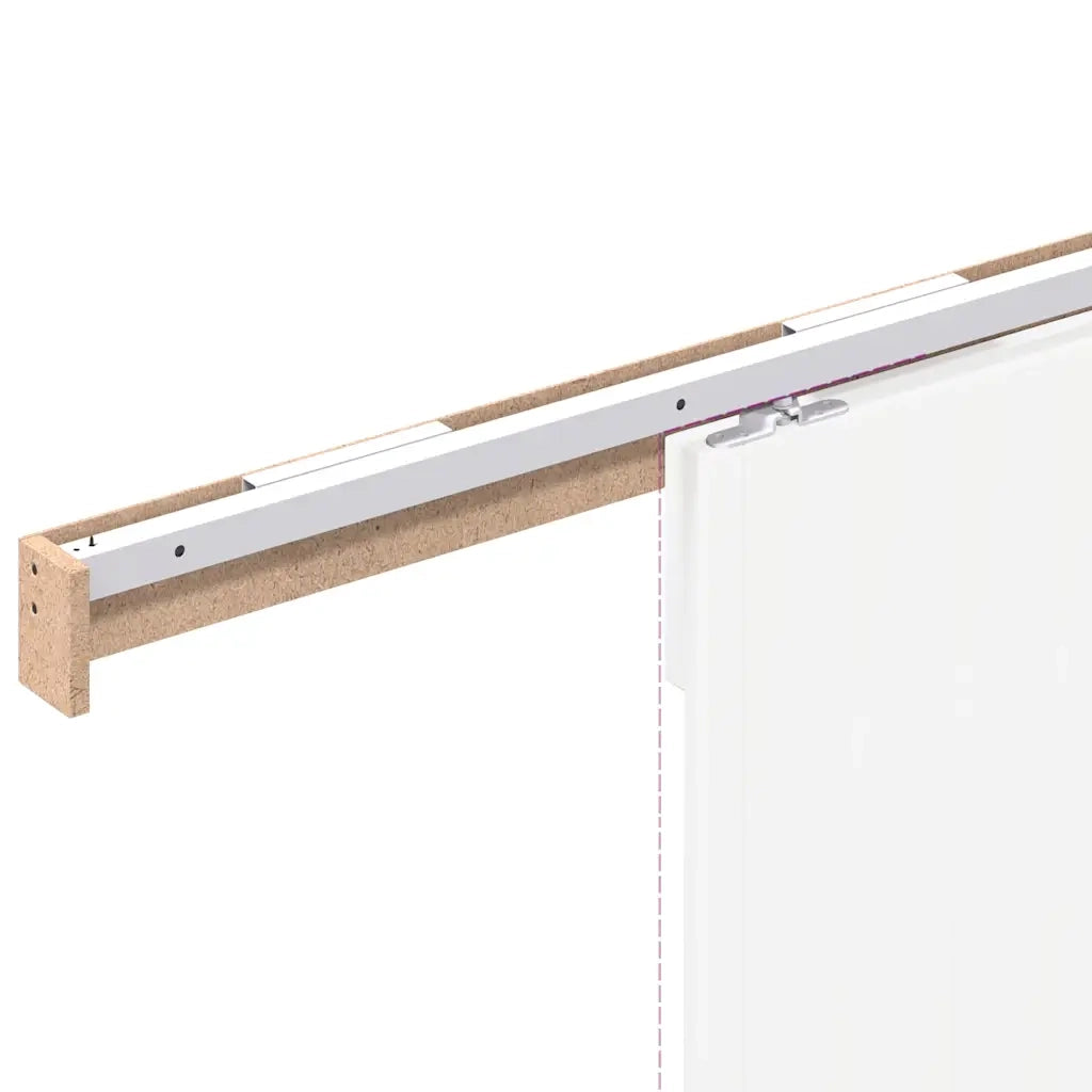 vidaXL Kit Ferramenta per Porte Scorrevoli 183 cm in Lega di Alluminio