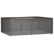 Copri Mobili Giardino | Telone per mobili da esterni 2 pz 12Occhielli 230x165x80cm Rettangolare