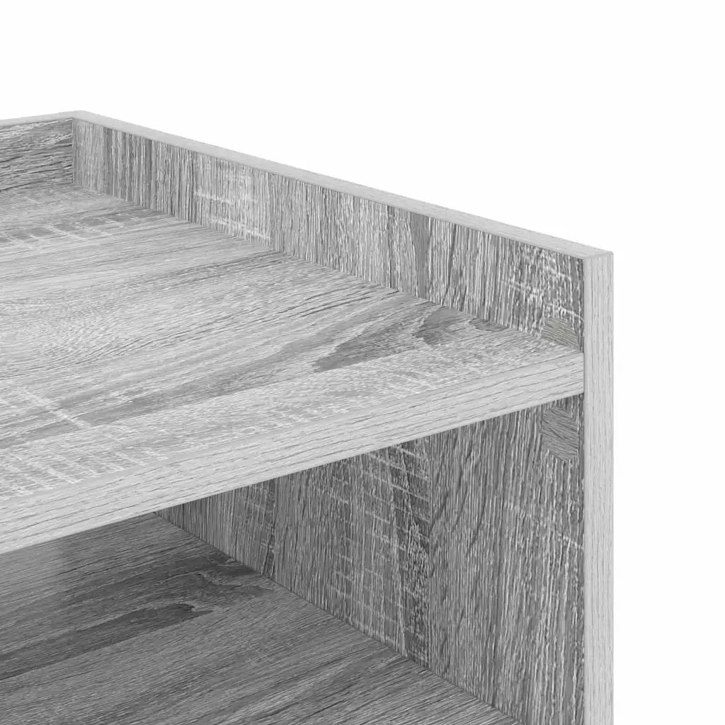 vidaXL Mobiletti da Notte 2 pcs Grigio sonoma 40 x 40 x 61 cm
