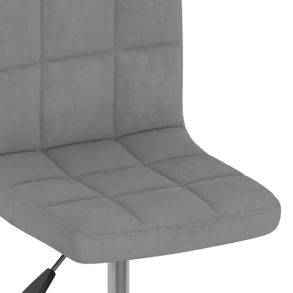 Sedie da Pranzo Girevoli 4 pz Grigio Scuro in Velluto 3087482