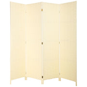 Biombo papel trenzado 4 hojas 50(x4)x3x180h cm