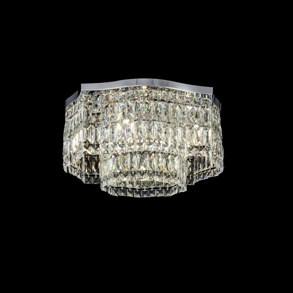 Maytoni Plafoniera Contemporanea Dune 6 luci E14 cromo metallo cristallo