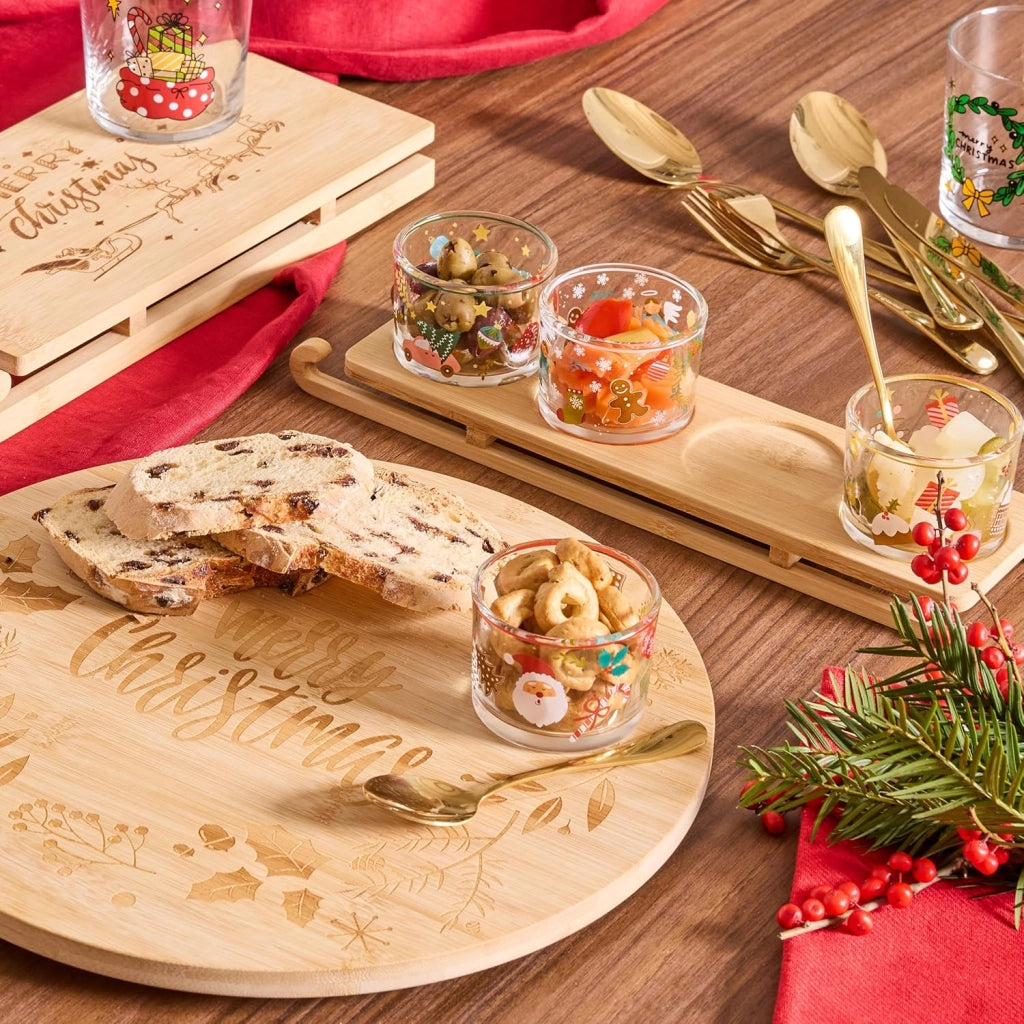 Tagliere da Cucina in Bamboo Girevole Lazy Winter 33 cm Tognana
