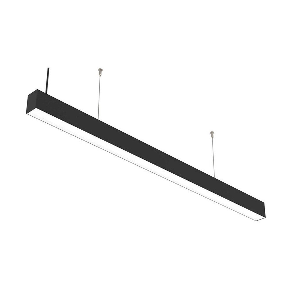 Trade Shop - Lampadario Led Lineare A Sospensione Soffitto 40w Modulare Tecnologia Cct Ll57-120c-3c - Nero