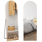 Specchio da Parete Arcuato 150x50 cm ¨C zephmum ¨C Dorato