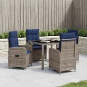 Set da pranzo per esterni 5 pz polyrattan 3422329