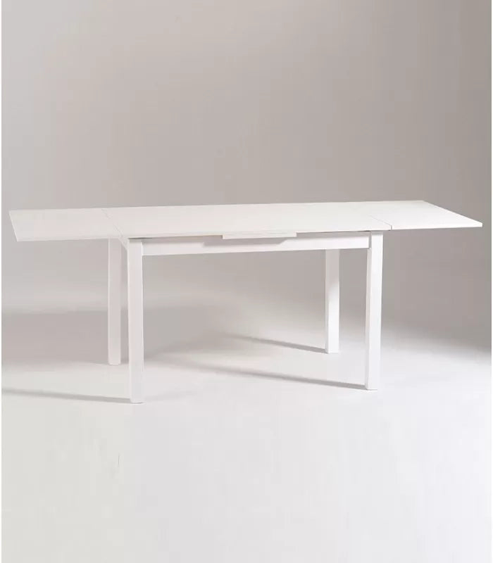 Tavolo allungabile bianco frassino moderno 120x80x76 h.76