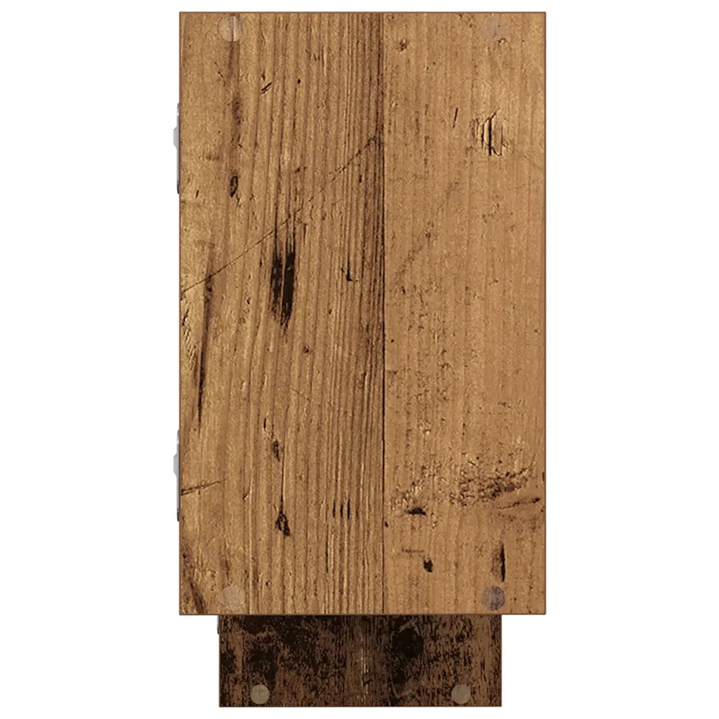 vidaXL Mensola a Cubo da Parete 5 Scomparti Truciolato Legno Antico