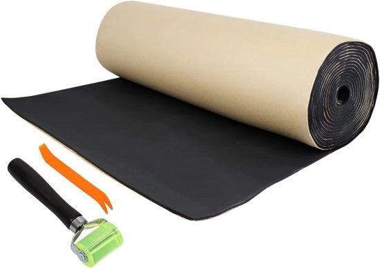 Matte di isolamento acustico per auto, 5 mm di spessore, con attrezzo di montaggio, 152,4 x 101,6 cm