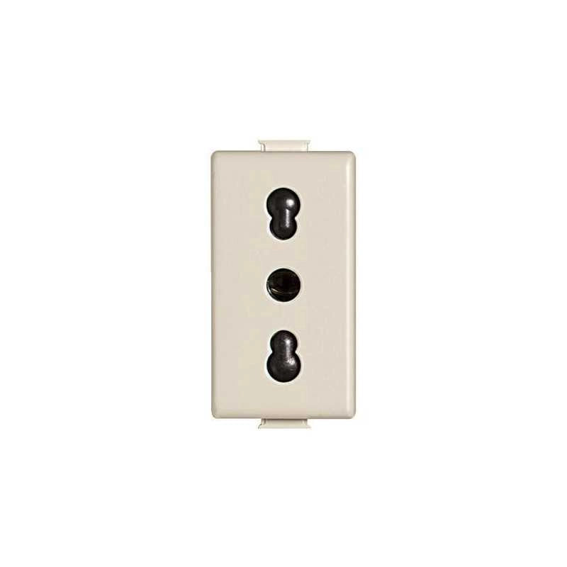 A5180 Presa Bipasso 2P+T 10/16A Avorio Matix