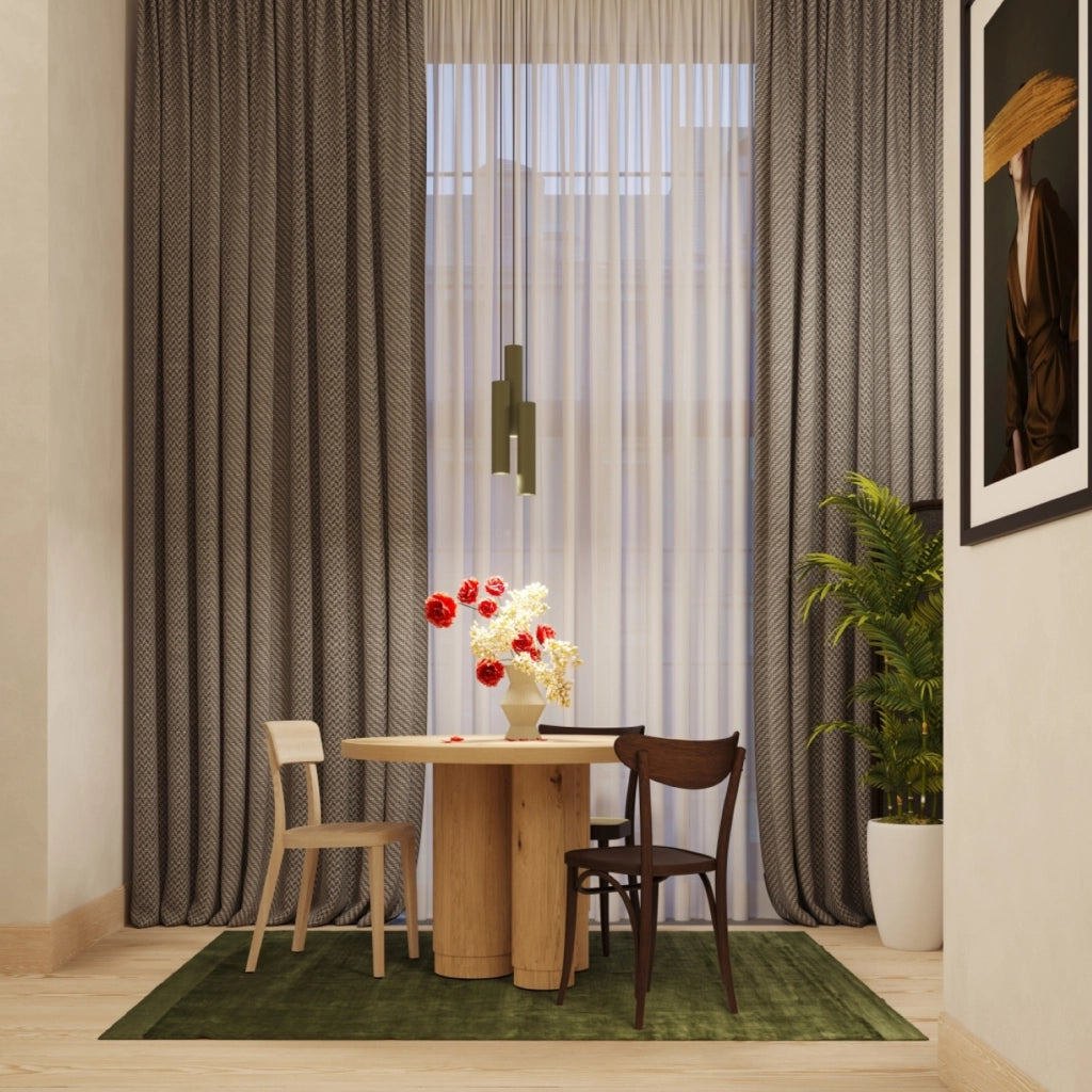 Lampada a sospensione moderna verde oliva tubo 30cm GU10