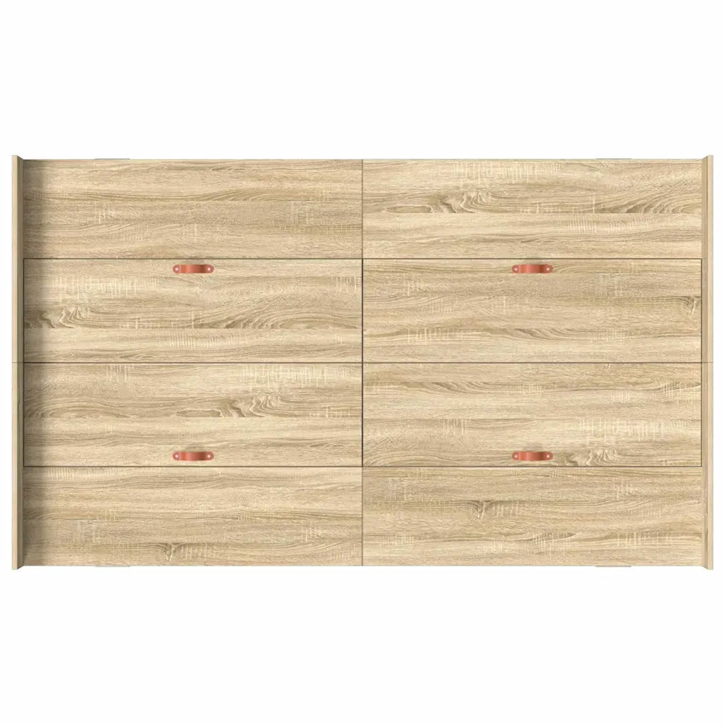 Struttura letto con contenitore Rovere Sonoma 120 x 190 cm 3335327