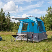 Tenda Party Blu 4 persone Poliestere 185T con rivestimento PU