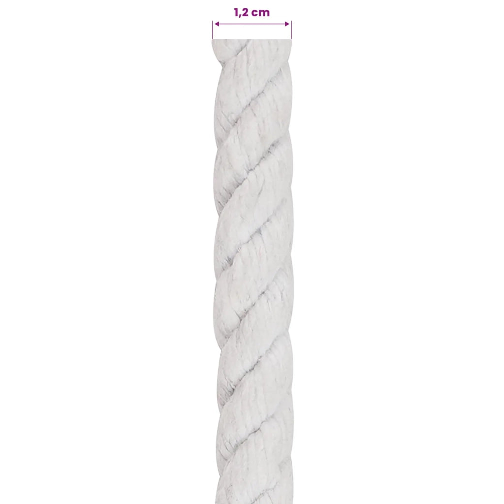 Corda Bianco 1,2 x 1,2 x 10000 cm Cotone 42011864