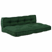 Cuscino per Divano Pallet 2 pz | Cuscini per sedie Verde 120 x 80 x 38 cm Tessuto