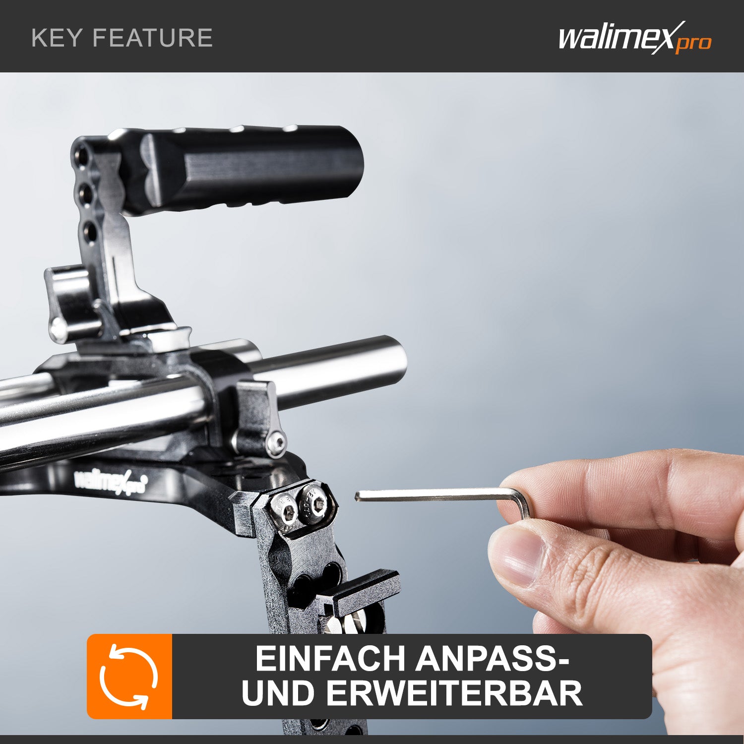 Aptaris Blackmagic Cinema Set Video Cage Rig System (incl. modulo asta 15mm) per BMC