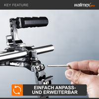 Aptaris Blackmagic Cinema Set Video Cage Rig System (incl. modulo asta 15mm) per BMC