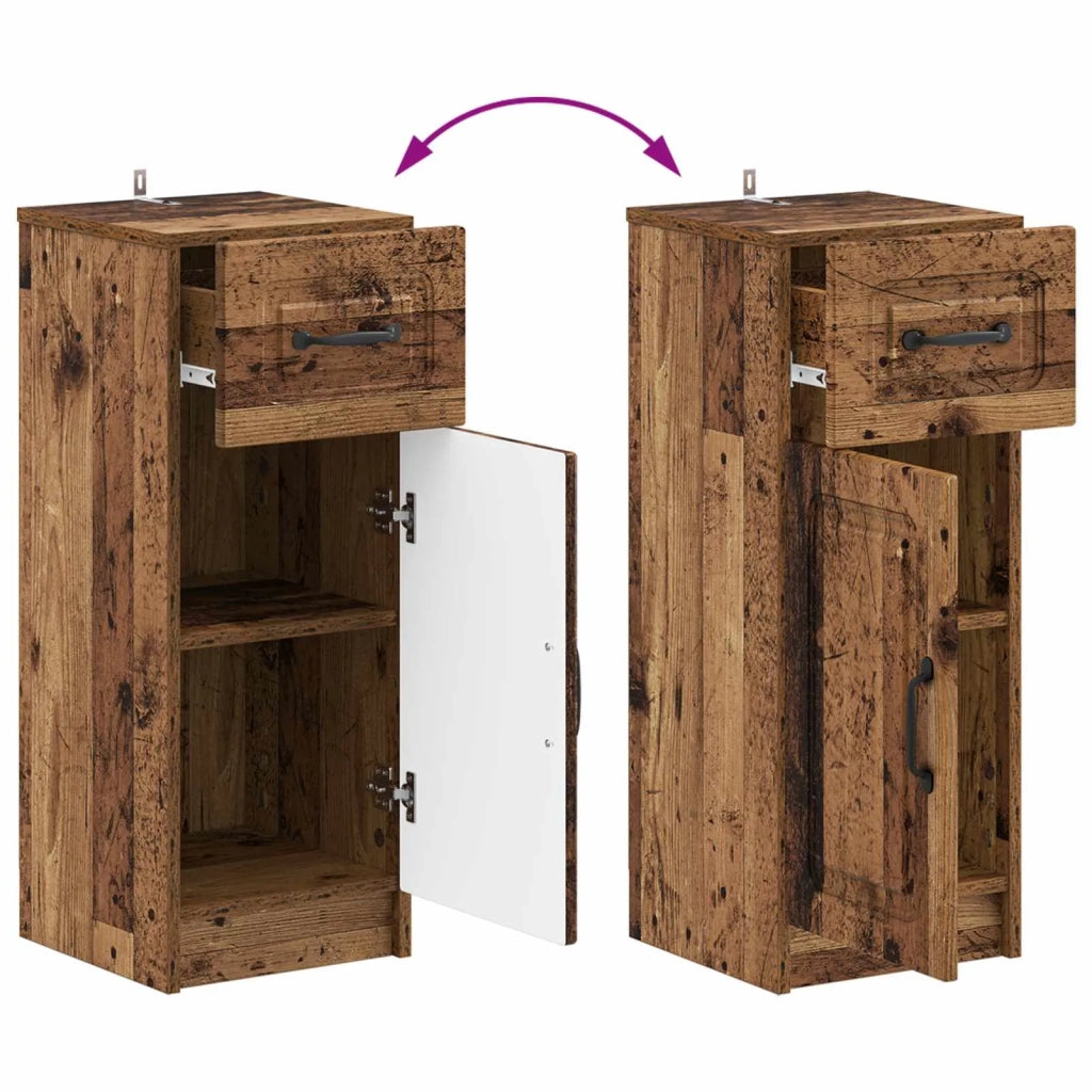 Mobiletto da Bagno UTRECHT Legno antico 30 x 31 x 77 cm 897713