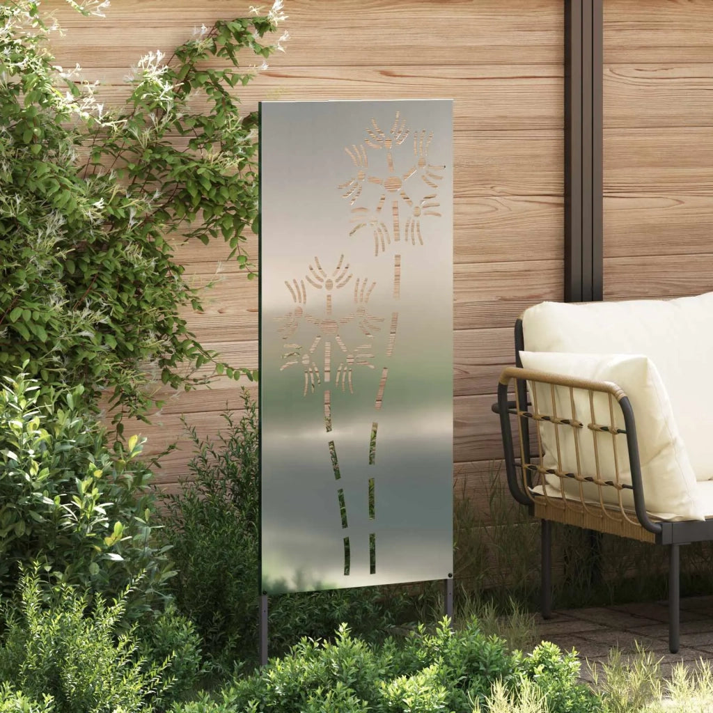 Schermo per privacy in giardino Traforo Argento 50 x 140 cm 876285