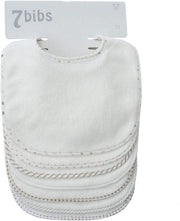 Slabber doppia strato, cotone, morbido, assorbente, 7 pezzi (bianco, impermeabile)