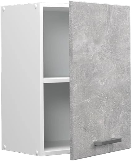Pensile da cucina R-Line, Calcestruzzo, 45 cm, per la libera combinazione all'interno di sistemi cucina modulari